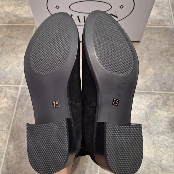 Steve Madden Dover Chelsea Suede Ankle Boots Black Size 7.5  Brand New - Picture 6 of 9